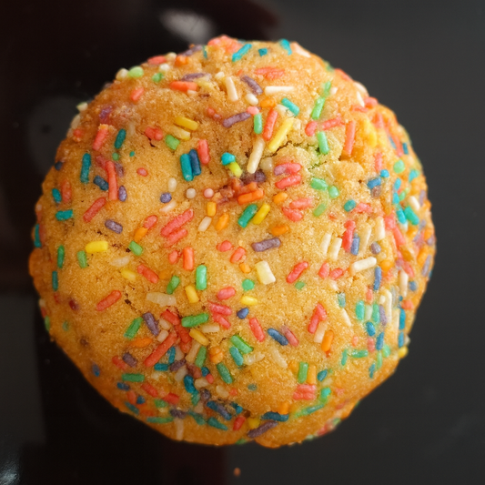 Mini M&Ms and sprinkles cookie